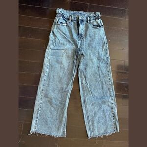 Denim jeans w/elastic waistband